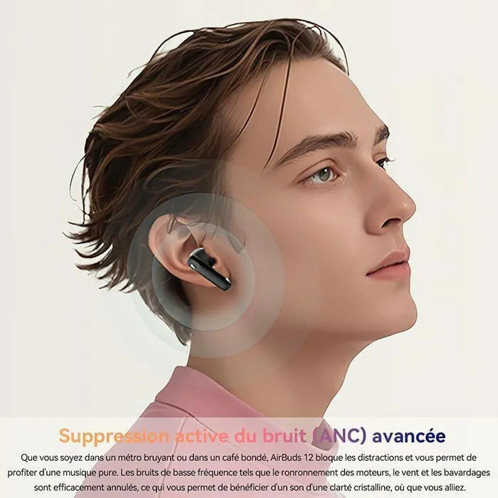 ANC/ENC Noise Cancelling Headphones, Blackview AirBuds 12 Wireless