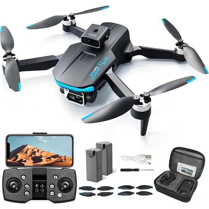 Dragon Touch 6K Drone, Brushless Motor, WiFi 5G, Remote Control, 2000m Range