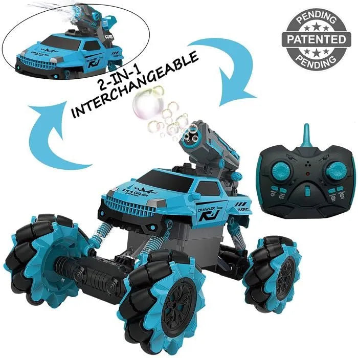 RC Rechargeable Remote Control Stunt Car for Kids with 2-in-1